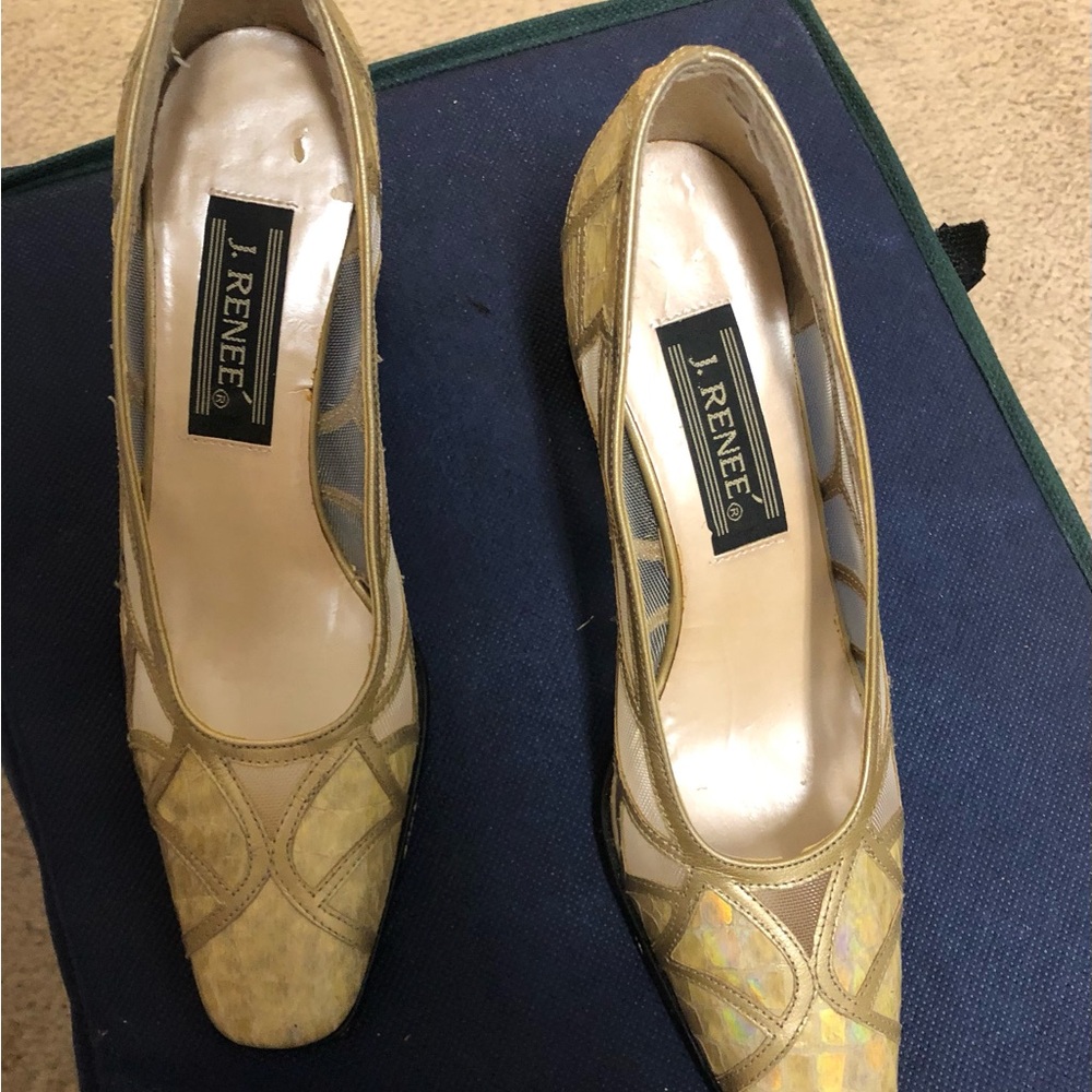 Gold Shimmery Heels